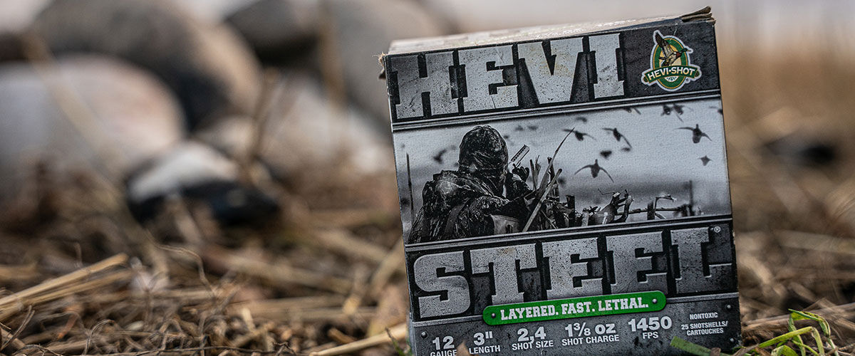HEVI-Steel box with dead geese in that background