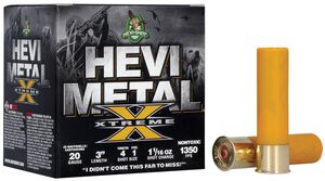 20 gauge Hevi-Metal Xtreme packaging and shotshells