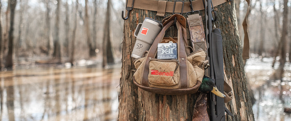 hunting bag with waterfowl gear