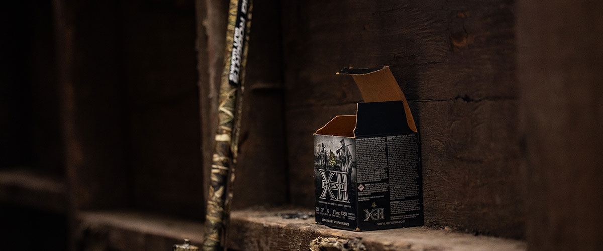 HEVI-XII box on a shelft