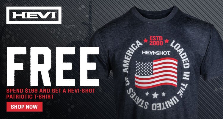 FREE; Spend $199+, Get Hevi Shot Patriotic T-Shirt Free; Shop Now; 