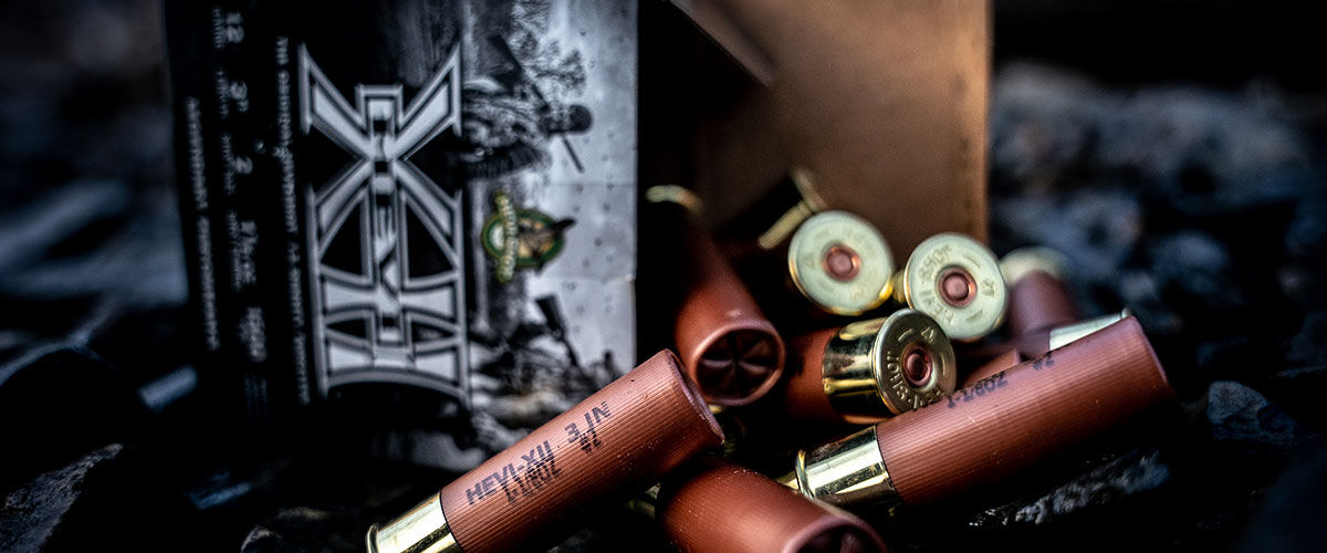 HEVI XII shotshells and box