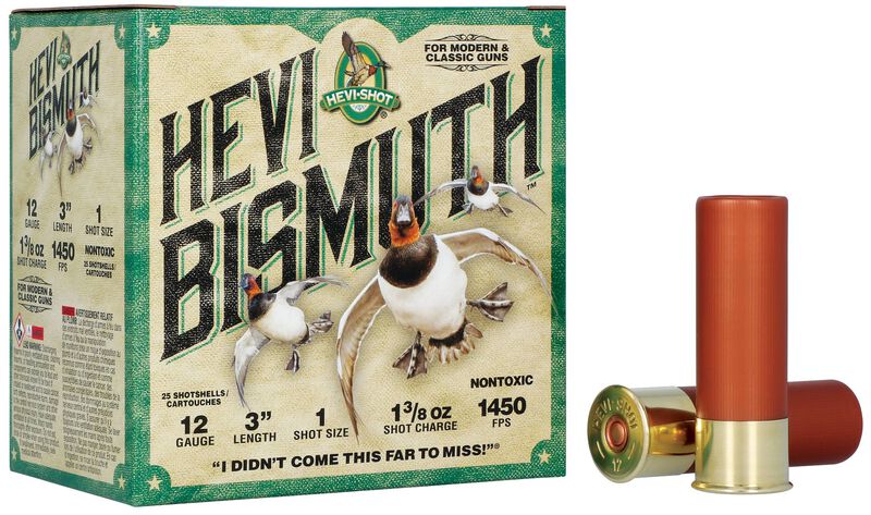 Hevi-Bismuth, 12 Gauge, 1 Shot, 3 in, 1 3/8 oz, 1450 fps