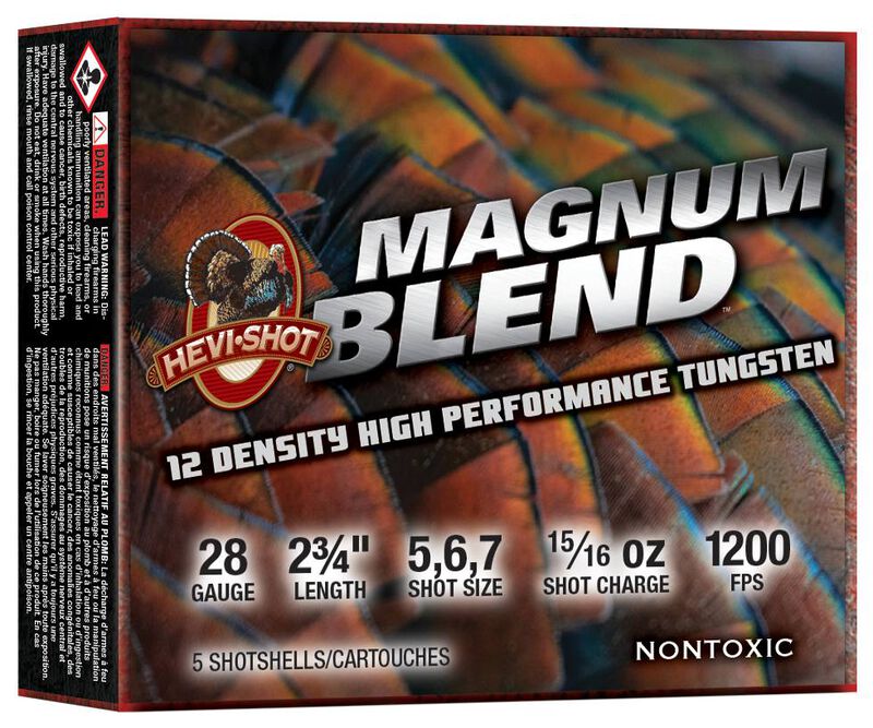 Magnum Blend, 28 Gauge, 5, 6 and 7 Shot, 2-3/4 in, 15/16 oz, 1200 fps