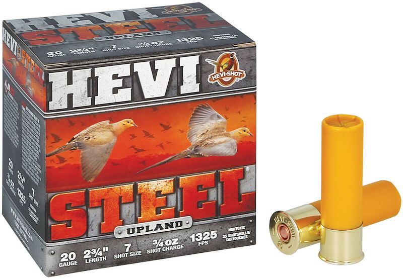 HEVI-Steel Upland, 20 Gauge, 7 Shot, 2-3/4 in, 3/4 oz, 1325 fps