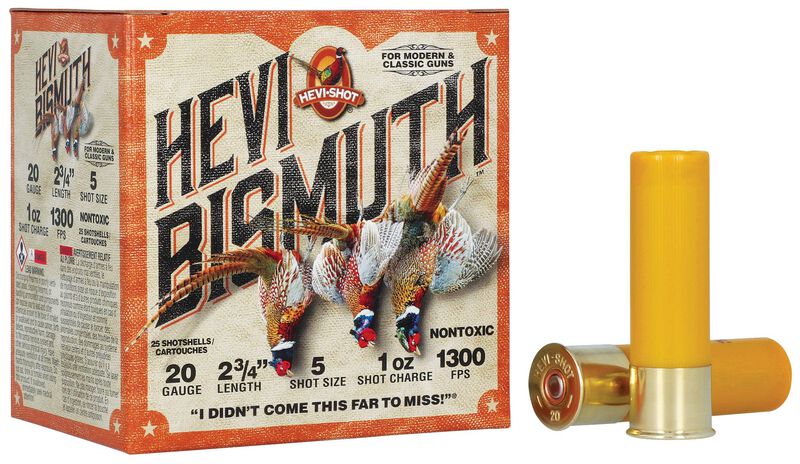 Hevi-Bismuth Upland, 20 Gauge, 5 Shot, 2-3/4 in, 1 oz, 1300 fps