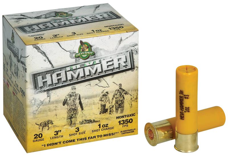 Hevi-Hammer, 20 Gauge, 3 Shot, 3 in, 1 oz, 1350 fps