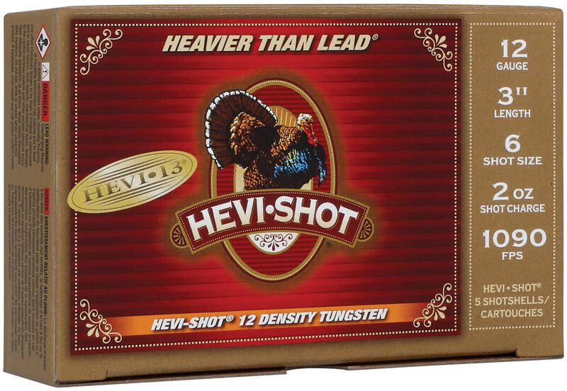 Hevi-13 Turkey, 12 Gauge, 6 Shot, 3 in, 2 oz, 1090 fps