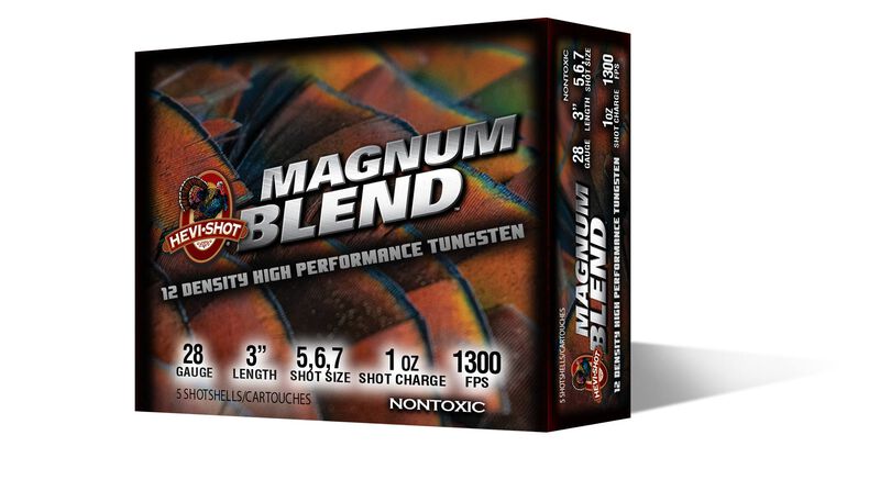 Magnum Blend, 28 Gauge, 5, 6 and 7 Shot, 3 in, 1 oz, 1300 fps