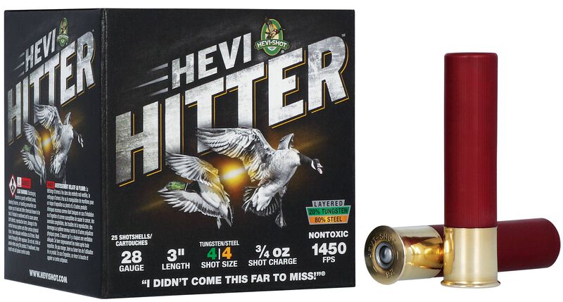 HEVI-Hitter, 28 Gauge, 4 Shot, 3 in, 3/4 oz, 1450 fps