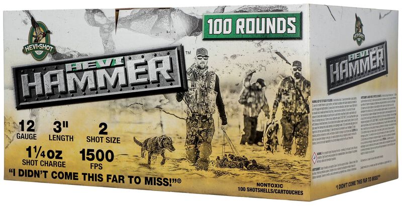 Hevi-Hammer, 12 Gauge, 2 Shot, 3 in, 1 1/4 oz, 1500 fps