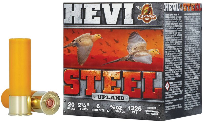 HEVI-Steel Upland, 20 Gauge, 6 Shot, 2-3/4 in, 3/4 oz, 1325 fps