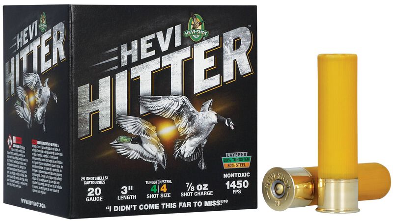 HEVI-Hitter, 20 Gauge, 4 Shot, 3 in, 7/8 oz, 1450 fps