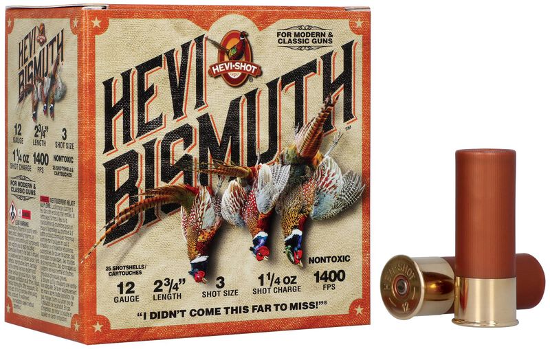 Hevi-Bismuth Upland, 12 Gauge, 3 Shot, 2-3/4 in, 1 1/4 oz, 1400 fps