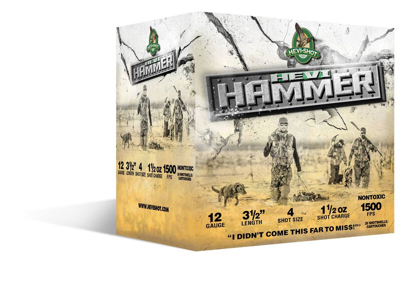 Hevi-Hammer, 12 Gauge, 4 Shot, 3-1/2 in, 1 1/2 oz, 1500 fps