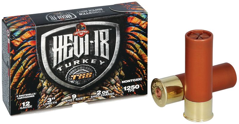 HEVI-18, 12 Gauge, 9 Shot, 3 in, 2 oz, 1250 fps