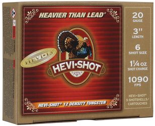 Hevi-13 Turkey, 20 Gauge, 6 Shot, 3 in, 1 1/4 oz, 1090 fps