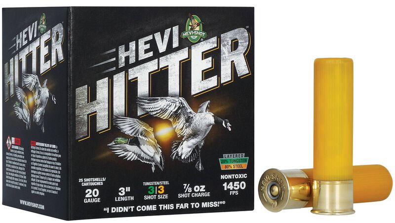 HEVI-Hitter, 20 Gauge, 3 Shot, 3 in, 7/8 oz, 1450 fps