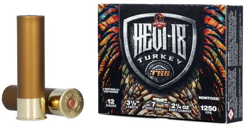 HEVI-18, 12 Gauge, 7 Shot, 3-1/2 in, 2 1/4 oz, 1250 fps