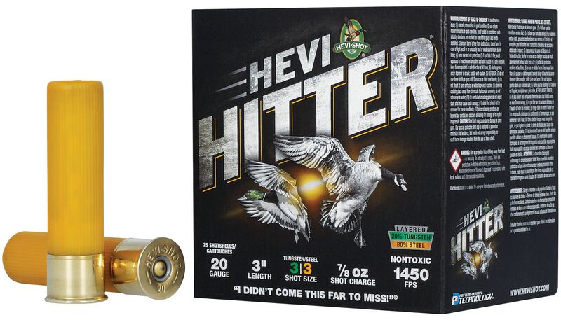 HEVI-Hitter, 20 Gauge, 3 Shot, 3 in, 7/8 oz, 1450 fps