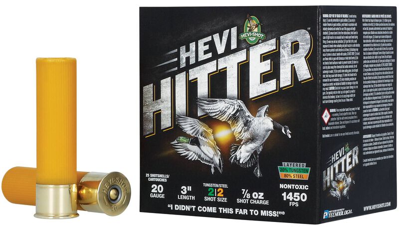 HEVI-Hitter, 20 Gauge, 2 Shot, 3 in, 7/8 oz, 1450 fps
