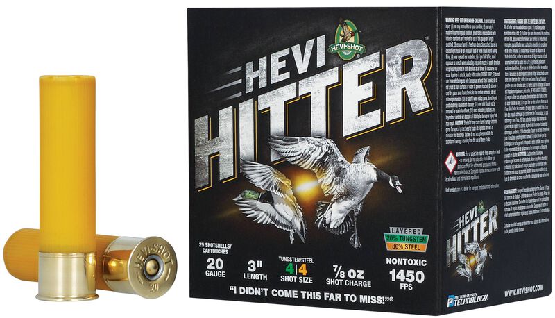 HEVI-Hitter, 20 Gauge, 4 Shot, 3 in, 7/8 oz, 1450 fps