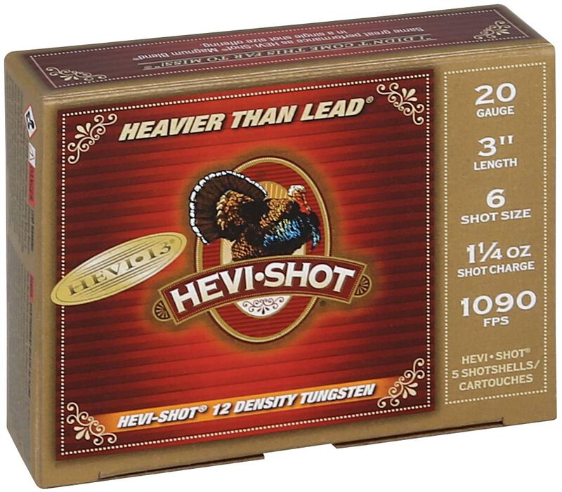 Hevi-13 Turkey, 20 Gauge, 6 Shot, 3 in, 1 1/4 oz, 1090 fps