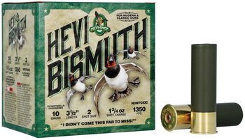 Hevi-Bismuth, 10 Gauge, 2 Shot, 3-1/2 in, 1 3/4 oz, 1350 fps
