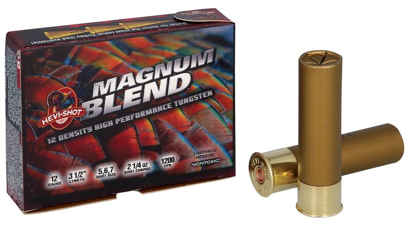Magnum Blend, 12 Gauge, 5, 6 and 7 Shot, 3-1/2 in, 2 1/4 oz, 1200 fps