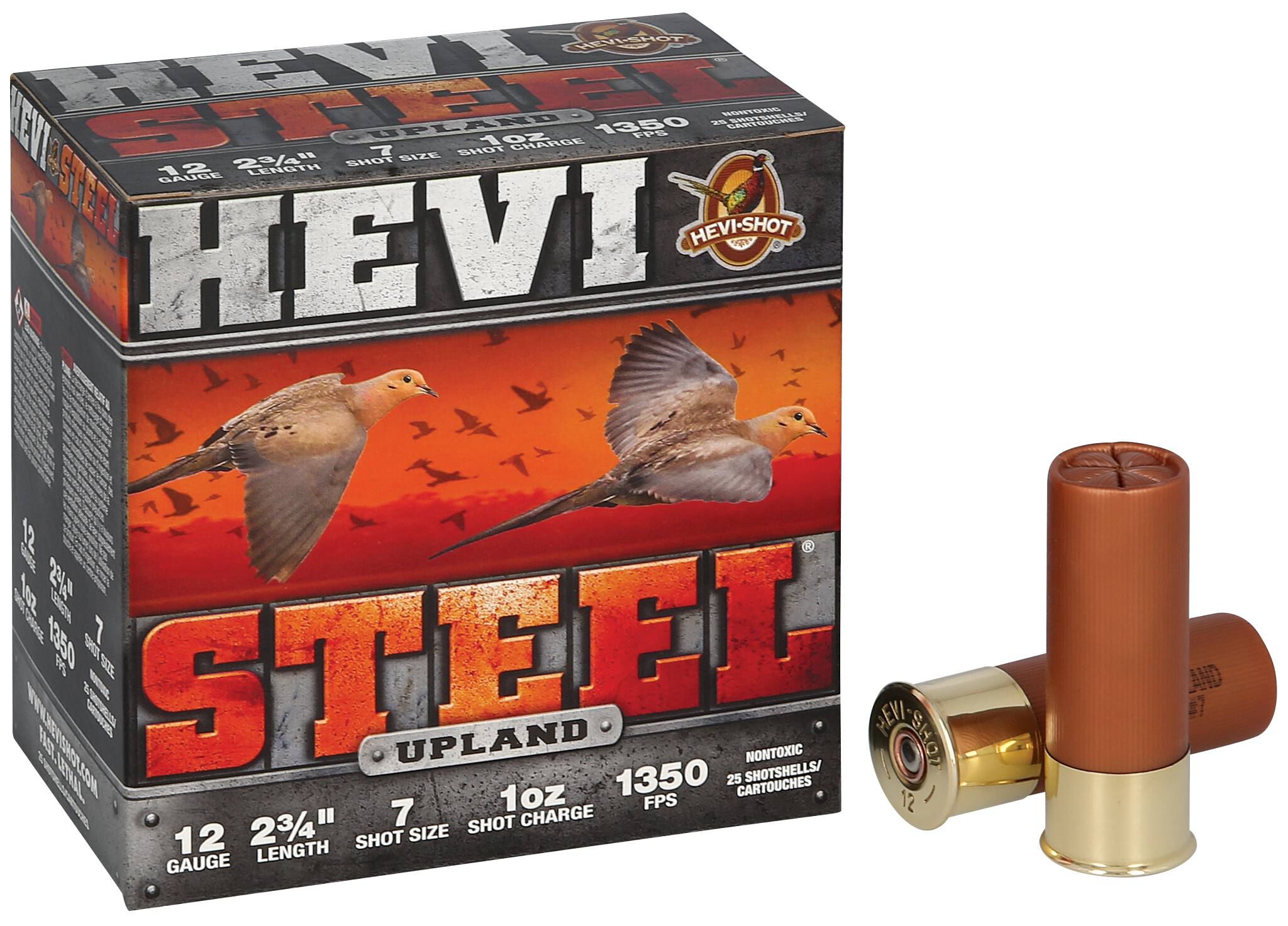 Buy HEVI-Steel Upland 12 Gauge Ammo | 7 Shot, 1 oz, 2-3/4in / 70mm