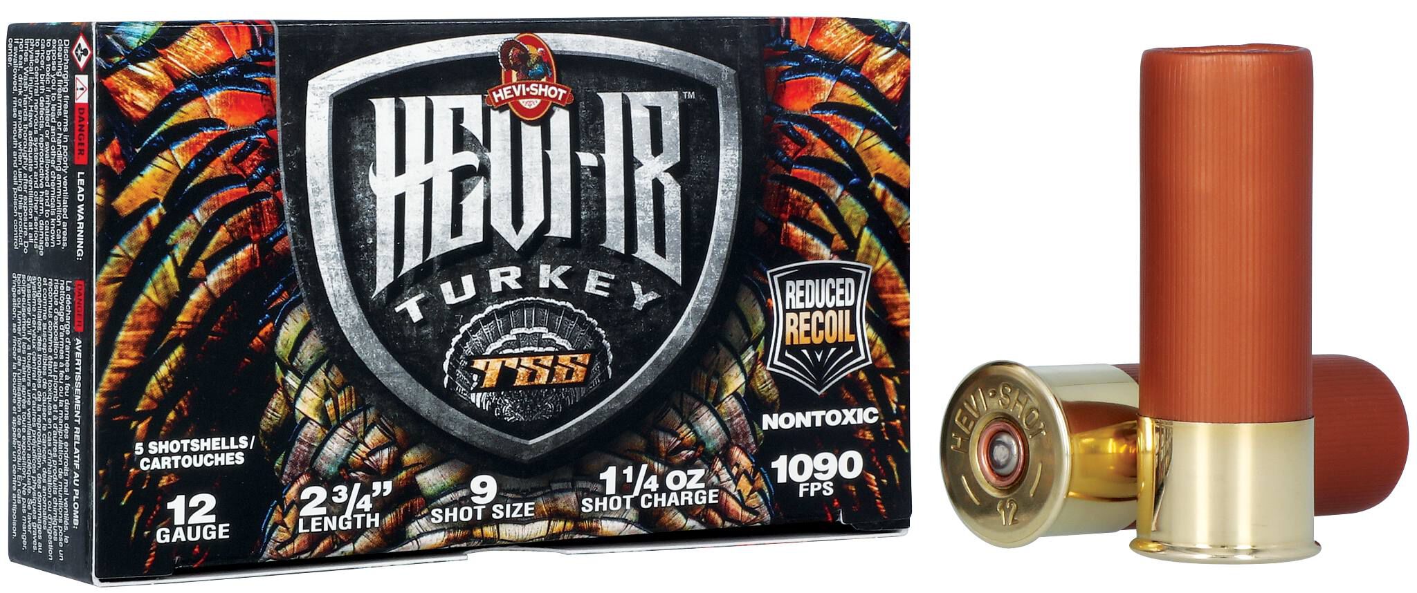 Buy HEVI-18 12 Gauge Ammo | 9 Shot, 1 1/4 oz, 2-3/4in / 70mm, 1090