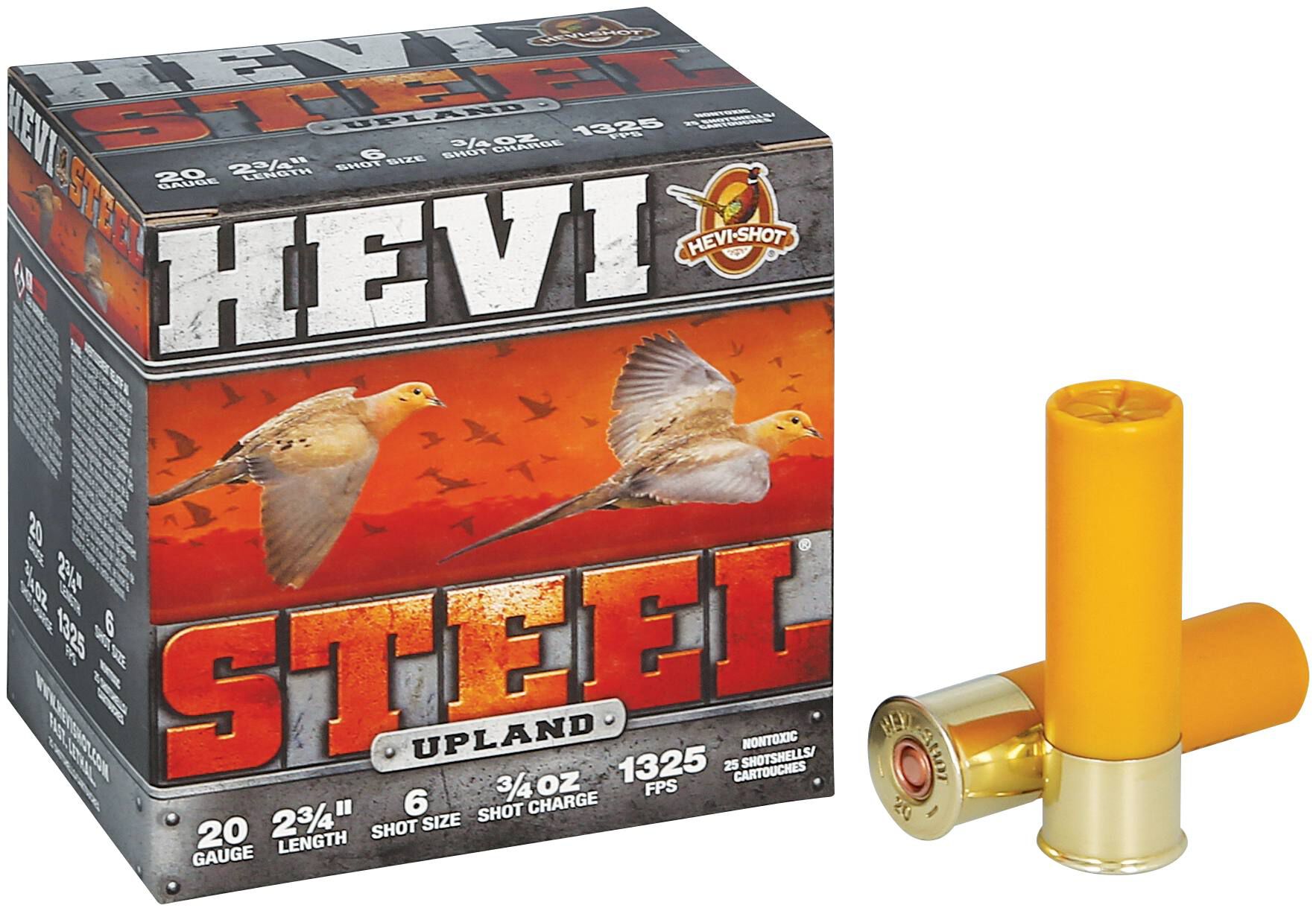 Buy HEVI-Steel Upland 20 Gauge Ammo | 6 Shot, 3/4 oz, 2-3/4in