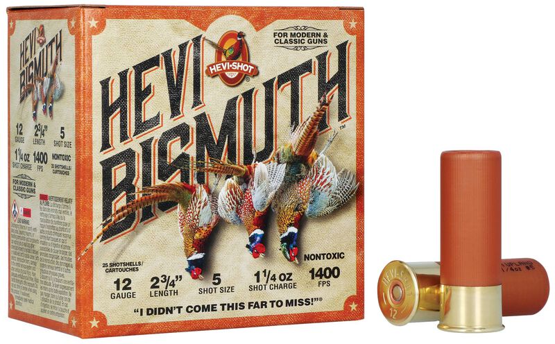 Hevi-Bismuth Upland, 12 Gauge, 5 Shot, 2-3/4 in, 1 1/4 oz, 1400 fps