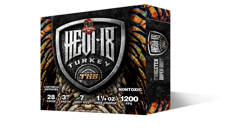 HEVI-18, 28 Gauge, 7 Shot, 3 in, 1 1/4 oz, 1200 fps