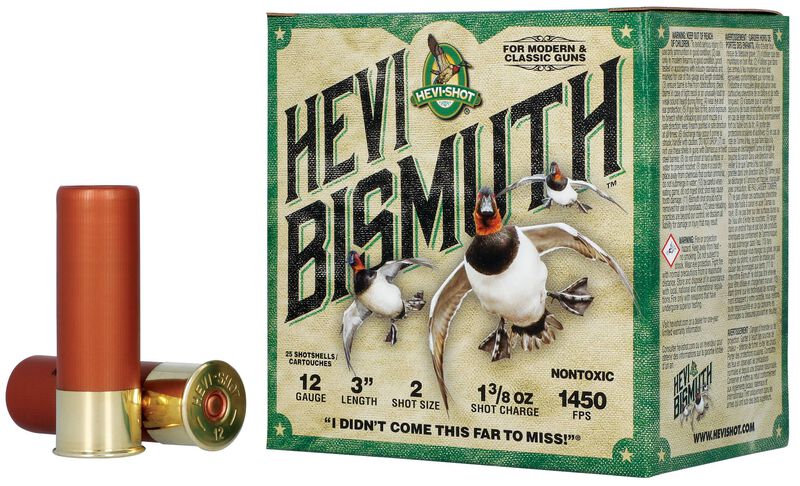 Hevi-Bismuth, 12 Gauge, 2 Shot, 3 in, 1 3/8 oz, 1450 fps