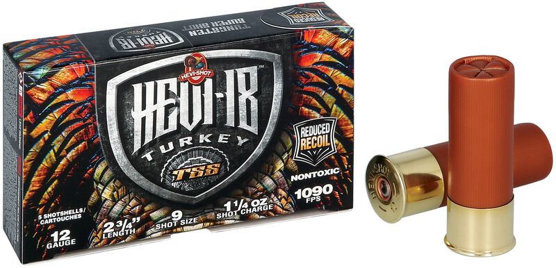 HEVI-18, 12 Gauge, 9 Shot, 2-3/4 in, 1 1/4 oz, 1090 fps