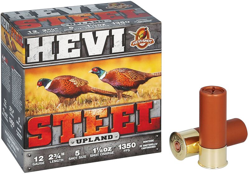 HEVI-Steel Upland, 12 Gauge, 5 Shot, 2-3/4 in, 1 1/8 oz, 1350 fps