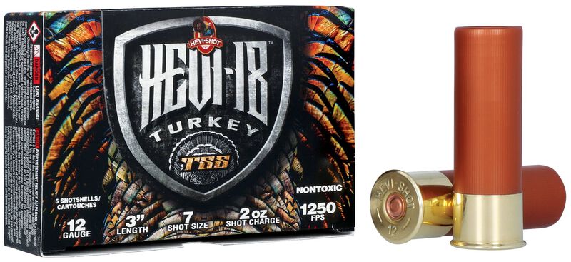 HEVI-18, 12 Gauge, 7 Shot, 3 in, 2 oz, 1250 fps