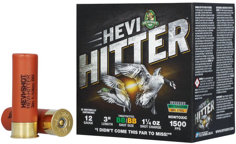 HEVI-Hitter, 12 Gauge, BB Shot, 3 in, 1 1/4 oz, 1500 fps