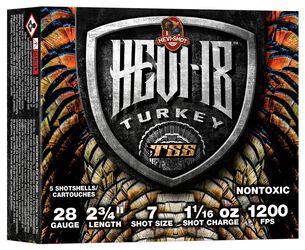 HEVI-18, 28 Gauge, 7 Shot, 2-3/4 in, 1 1/16 oz, 1200 fps