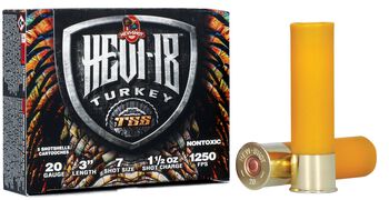 HEVI-18, 20 Gauge, 7 Shot, 3 in, 1 1/2 oz, 1250 fps