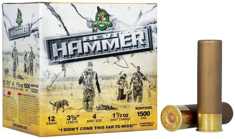 Hevi-Hammer, 12 Gauge, 4 Shot, 3-1/2 in, 1 1/2 oz, 1500 fps
