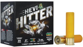 HEVI-Hitter, 20 Gauge, 3 Shot, 3 in, 7/8 oz, 1450 fps
