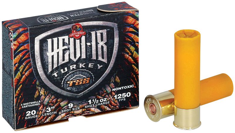 HEVI-18, 20 Gauge, 9 Shot, 3 in, 1 1/2 oz, 1250 fps