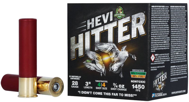 HEVI-Hitter, 28 Gauge, 4 Shot, 3 in, 3/4 oz, 1450 fps