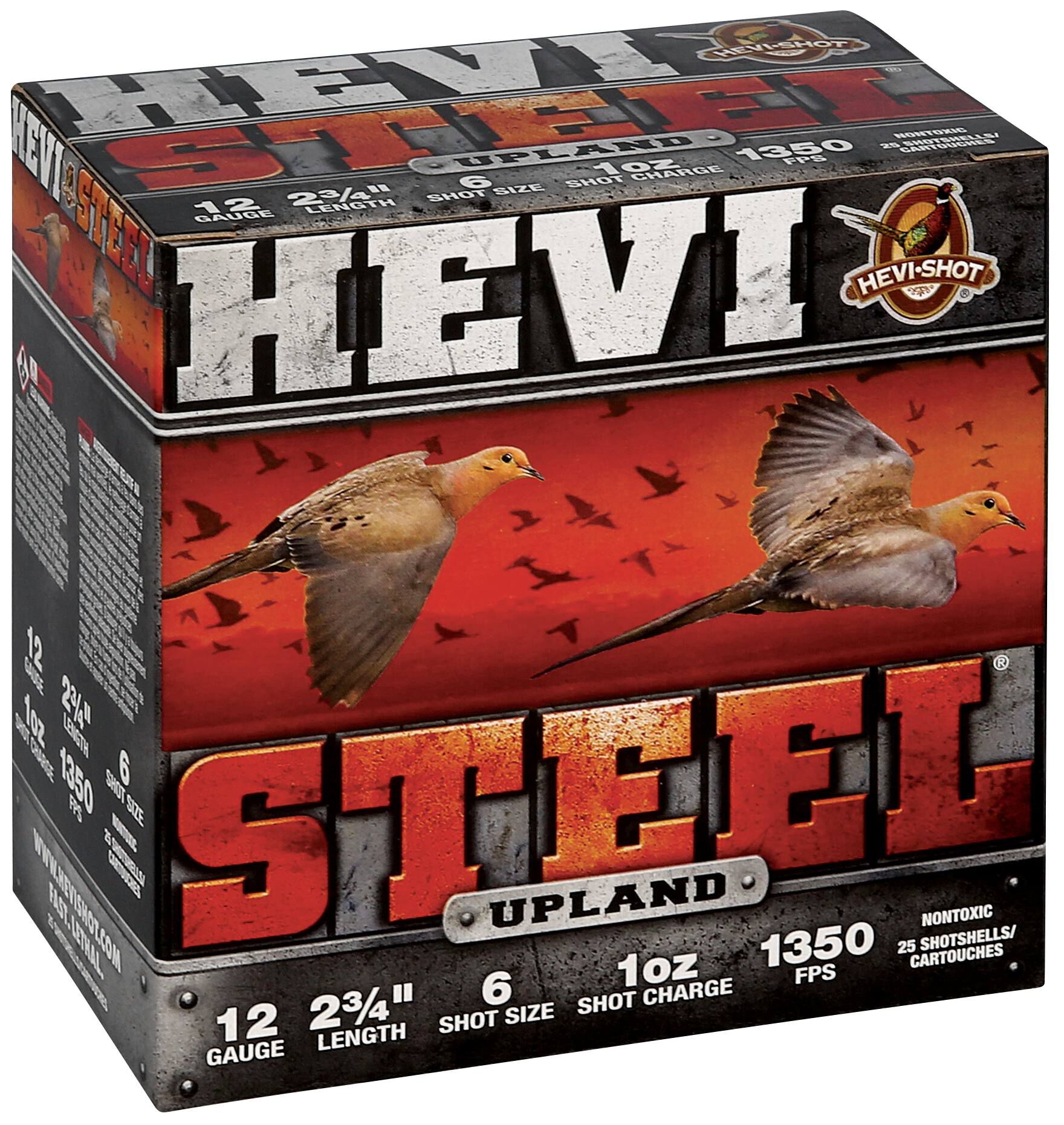 Buy HEVI-Steel Upland 12 Gauge Ammo | 6 Shot, 1 oz, 2-3/4in / 70mm