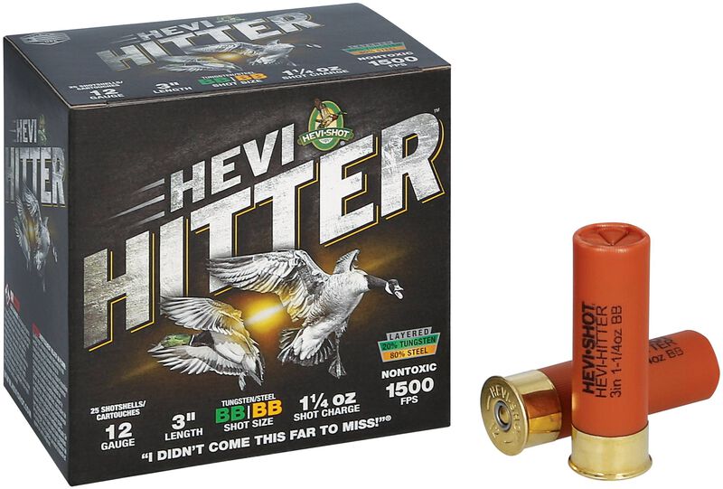 HEVI-Hitter, 12 Gauge, BB Shot, 3 in, 1 1/4 oz, 1500 fps