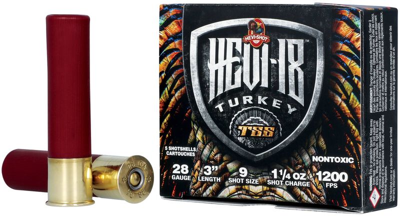 HEVI-18, 28 Gauge, 9 Shot, 3 in, 1 1/4 oz, 1200 fps