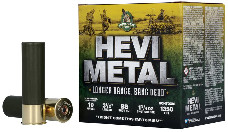 Hevi-Metal Longer Range, 10 Gauge, BB Shot, 3-1/2 in, 1 3/4 oz, 1350 fps