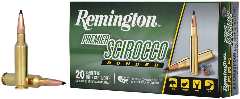 Premier Scirocco, 6.5 Creedmoor, 130 Grain, Swift Scirocco Bonded, 2750 fps